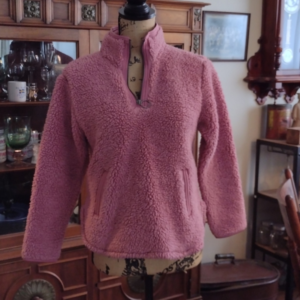 Cuddly Sherpa girls pink 10/12 jacket